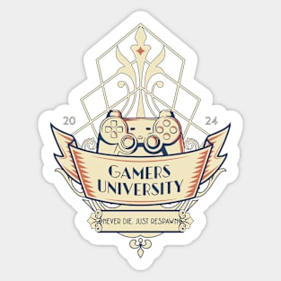 Gamers University Sticker